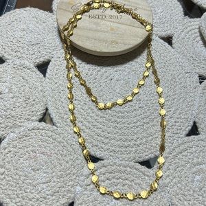 vintage gold plated necklace